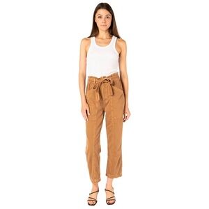 ETICA Pants Wade Relaxed Trouser High Rise‎ Relaxed Leg Elastic Paper Bag Waist